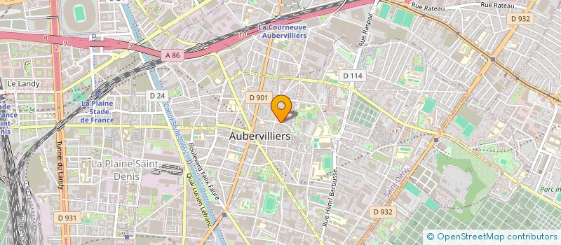 localisation de l'entreprise MONSIEUR CLAUDIO YELEGOU  AUBERVILLIERS