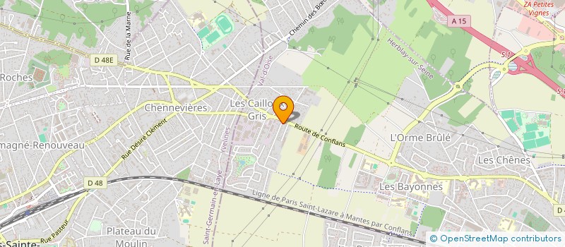 localisation de l'entreprise MONSIEUR CLAUDIU BECHIRA  HERBLAY-SUR-SEINE