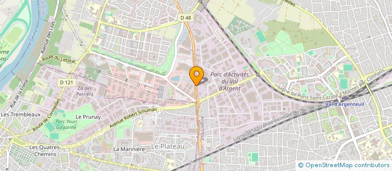 localisation de l'entreprise MONSIEUR CLAUDIU DRAGOS  ARGENTEUIL