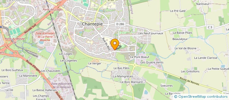 localisation de l'entreprise MONSIEUR CLAUDIU EMANUEL DUMAN  CHANTEPIE