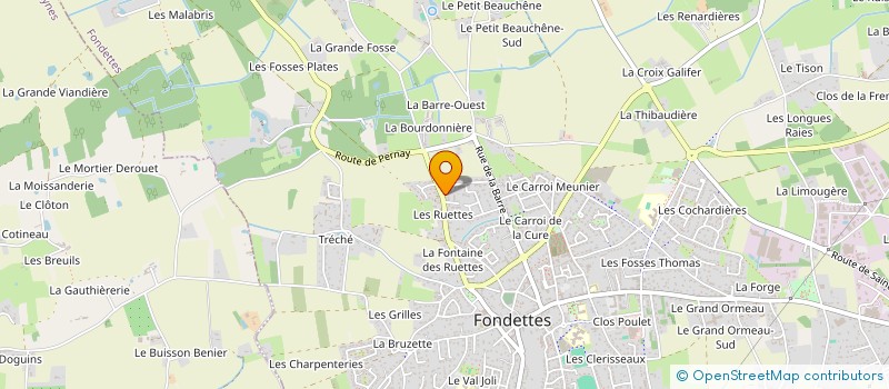 localisation de l'entreprise MONSIEUR CLAUDIU PARASCHIVESCU  FONDETTES