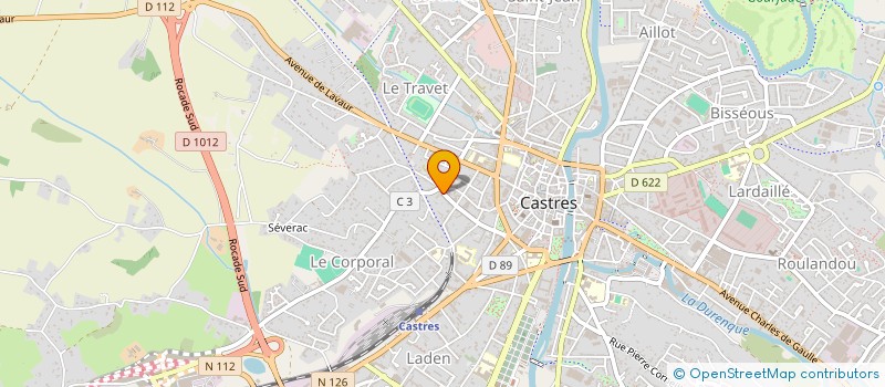 localisation de l'entreprise MONSIEUR CLAUDIU STINEA  CASTRES