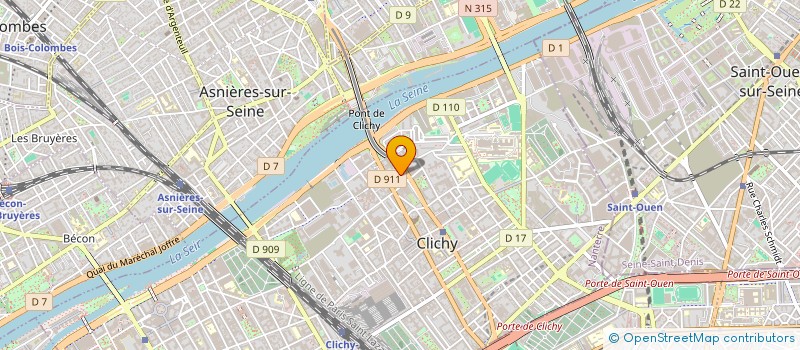 localisation de l'entreprise MONSIEUR CLAUDIU UJICA à CLICHY