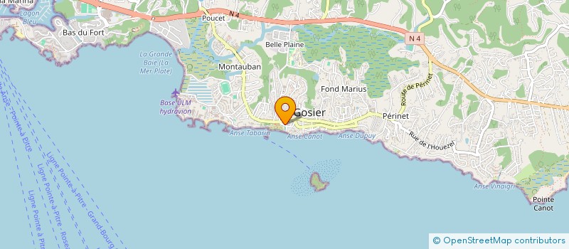 localisation de l'entreprise MONSIEUR CLAUDIUS BERIDAN  LE GOSIER