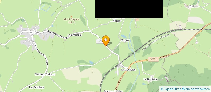 localisation de l'entreprise MONSIEUR CLAUDIUS DESCOURS  MILLAY