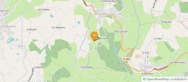 localisation de l'entreprise MONSIEUR CLAUDIUS DUSSUD à HAUTE-RIVOIRE