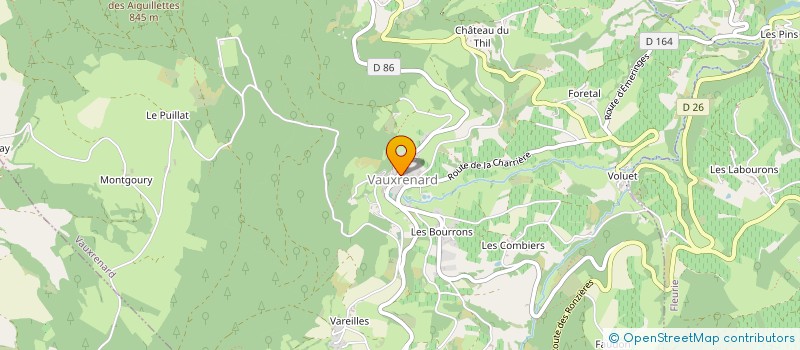 localisation de l'entreprise MONSIEUR CLAUDIUS GUIGNIER  VAUXRENARD