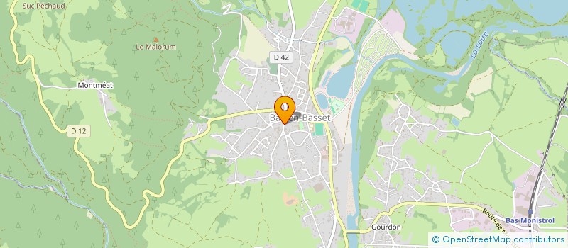 localisation de l'entreprise MONSIEUR CLAUDIUS THIOLIERE  BAS-EN-BASSET