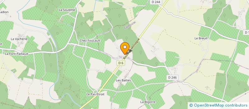 localisation de l'entreprise MONSIEUR CLAUDY BOBRIE à GEMOZAC