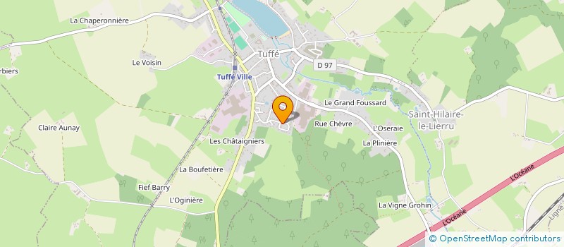 localisation de l'entreprise MONSIEUR CLAUDY BODIN  TUFFE-VAL-DE-LA-CHERONNE