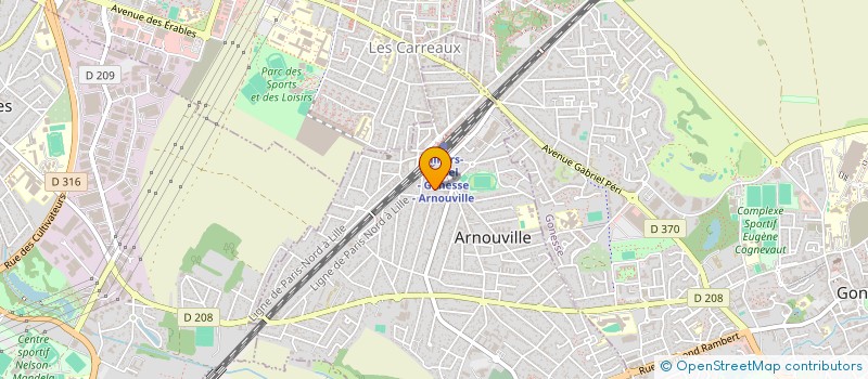 localisation de l'entreprise MONSIEUR CLAUDY DALICE  ARNOUVILLE