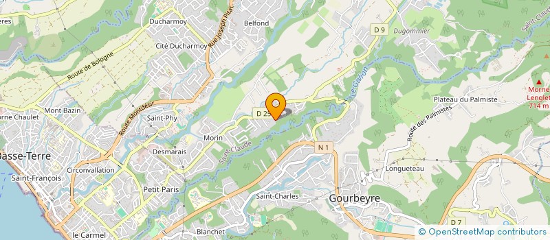 localisation de l'entreprise MONSIEUR CLAUDY DARLY à SAINT-CLAUDE