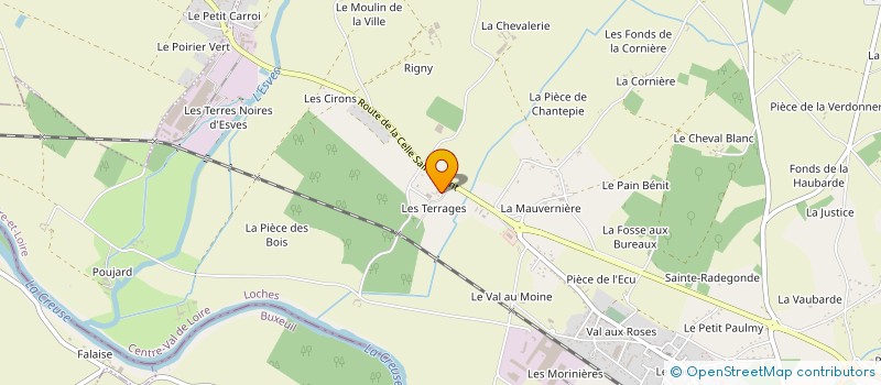 localisation de l'entreprise MONSIEUR CLAUDY JUCQUOIS  DESCARTES