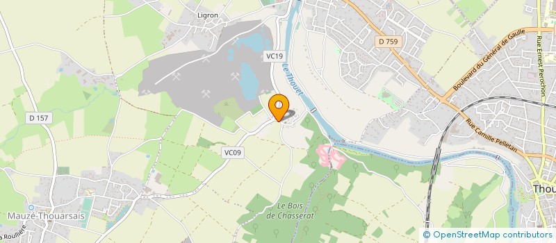 localisation de l'entreprise MONSIEUR CLAUDY MORIN  SAINTE RADEGONDE