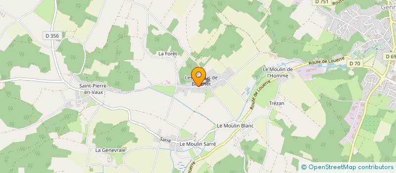 localisation de l'entreprise MONSIEUR CLAUDY RABOUIN  GENNES-VAL-DE-LOIRE