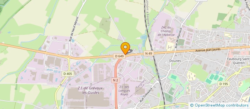 localisation de l'entreprise MONSIEUR CLAUDY RITZ  FEIGNIES