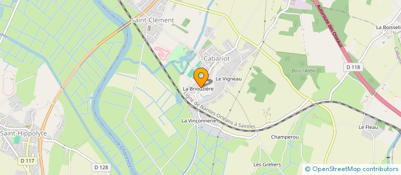 localisation de l'entreprise MONSIEUR CLAUDY RUAUD  GENOUILLE