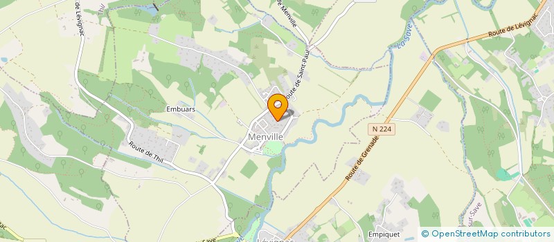 localisation de l'entreprise MONSIEUR CLAUDY SUIRE  MENVILLE