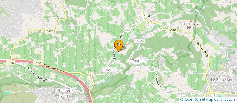 localisation de l'entreprise MONSIEUR CLAUDYO CAPRE  LE CASTELLET