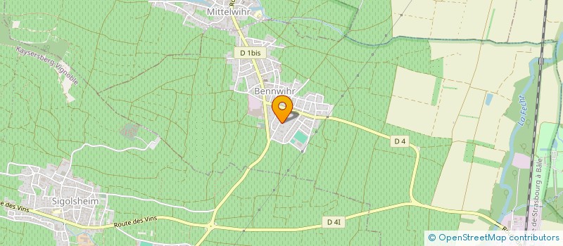 localisation de l'entreprise MONSIEUR CLAUS BECKER à BENNWIHR