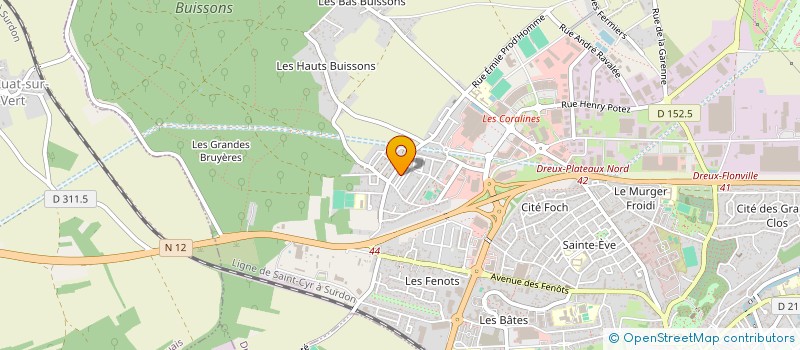 localisation de l'entreprise MONSIEUR CLAYTON BARCQ à DREUX