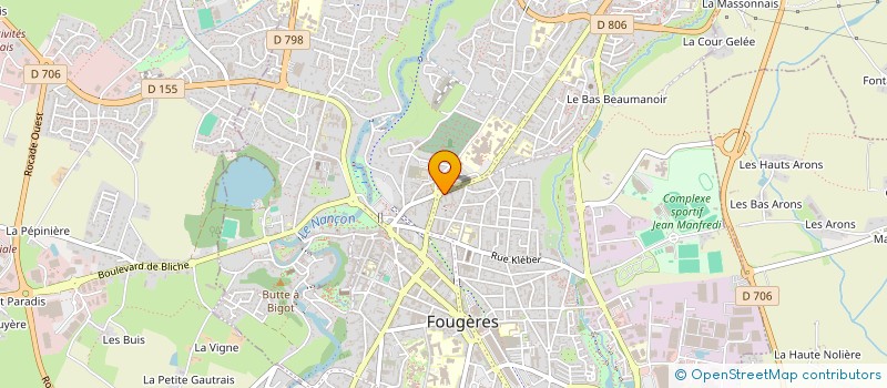 localisation de l'entreprise MONSIEUR CLAYTON DEME  FOUGERES