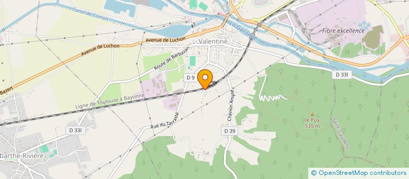 localisation de l'entreprise MONSIEUR CLAYTON NABARLAS  VALENTINE