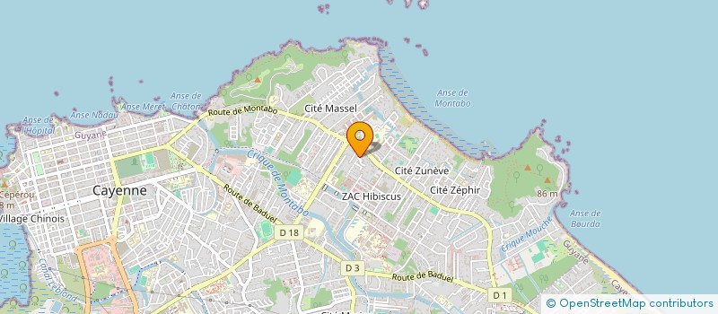 localisation de l'entreprise MONSIEUR CLEANDRO DE BRITO COSTA  CAYENNE