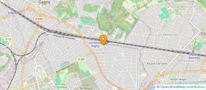 localisation de l'entreprise MONSIEUR CLEBIO CARNEIRO DOS SANTOS  GAGNY