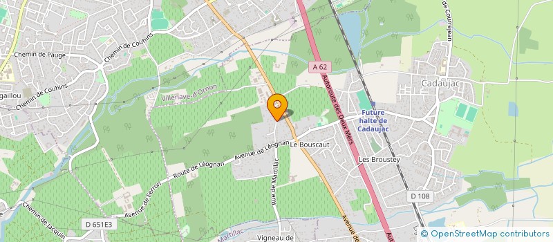 localisation de l'entreprise MONSIEUR CLEDEN GUICHARD  CADAUJAC