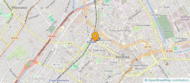 localisation de l'entreprise MONSIEUR CLEMENT ANTOINE GAUDICHON à ROUBAIX
