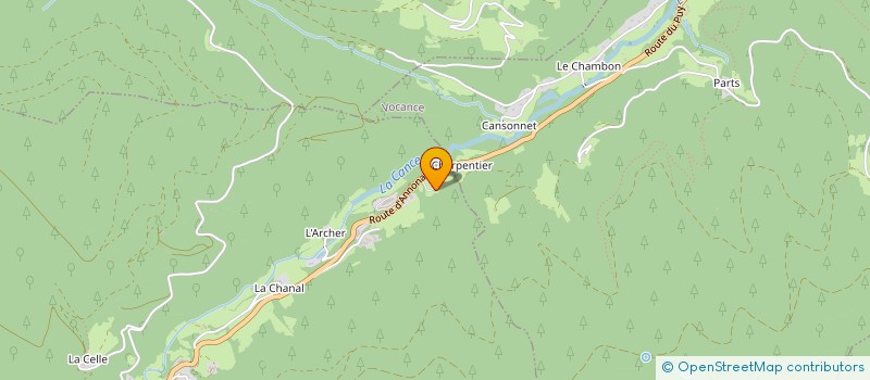 localisation de l'entreprise MONSIEUR CLEMENT ARCHIER  SAINT-JULIEN-VOCANCE