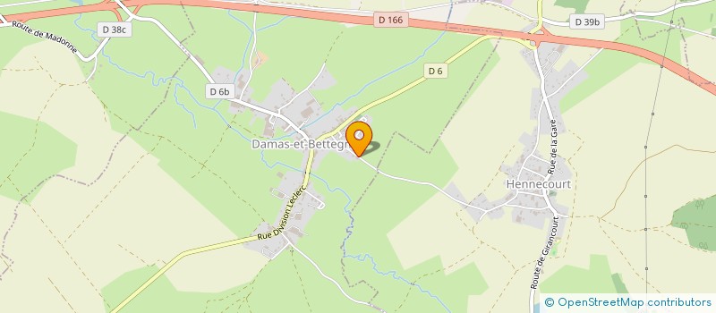 localisation de l'entreprise MONSIEUR CLEMENT AUBRY  DAMAS-ET-BETTEGNEY