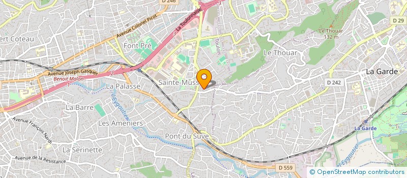 localisation de l'entreprise MONSIEUR CLEMENT AUDIBERT  TOULON