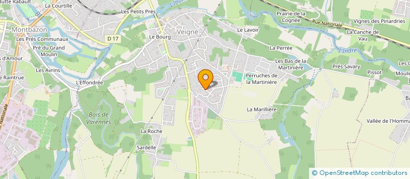 localisation de l'entreprise MONSIEUR CLEMENT AUDIN  VEIGNE