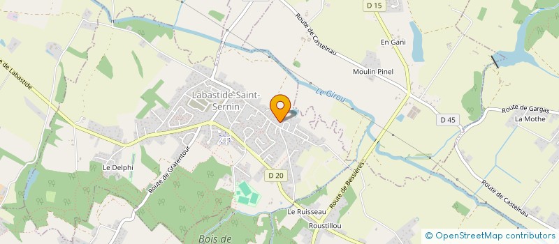 localisation de l'entreprise MONSIEUR CLEMENT AUDOUY  LABASTIDE ST SERNIN