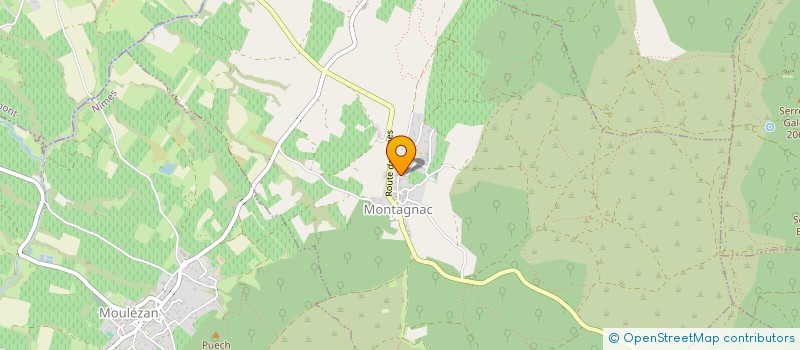 localisation de l'entreprise MONSIEUR CLEMENT AULAGNE  MONTAGNAC