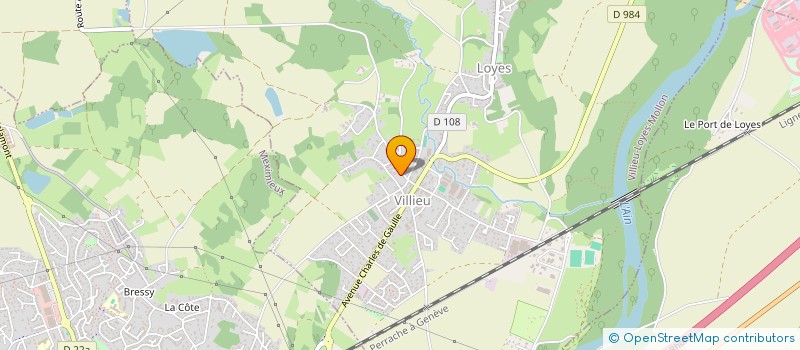 localisation de l'entreprise MONSIEUR CLEMENT BADEL  VILLIEU-LOYES-MOLLON