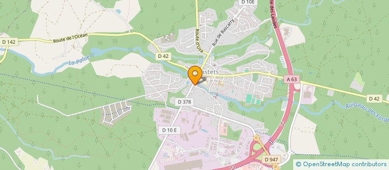 localisation de l'entreprise MONSIEUR CLEMENT BADET  CASTETS