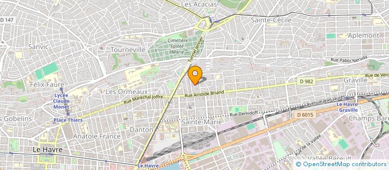 localisation de l'entreprise MONSIEUR CLEMENT BADIOU  LE HAVRE