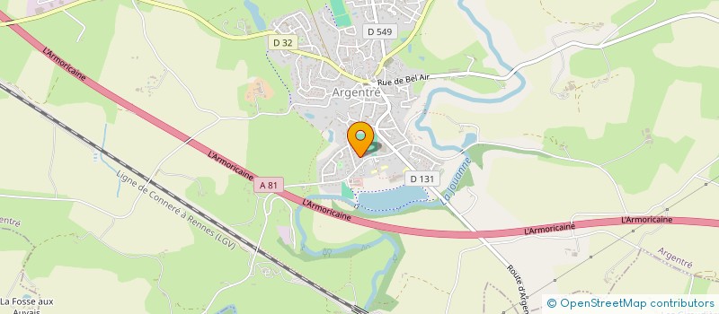 localisation de l'entreprise MONSIEUR CLEMENT BAGLIN  ARGENTRE