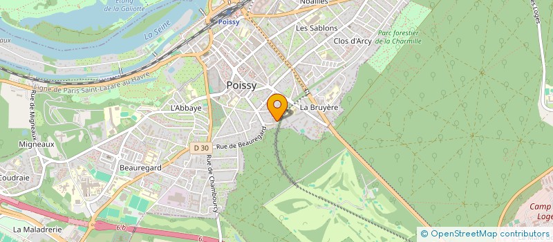 localisation de l'entreprise MONSIEUR CLEMENT BAGUELIN  POISSY