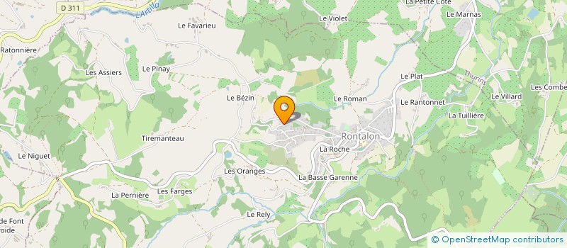 localisation de l'entreprise MONSIEUR CLEMENT BALLY  RONTALON