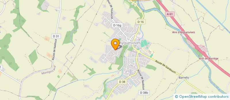 localisation de l'entreprise MONSIEUR CLEMENT BALY  AYGUESVIVES