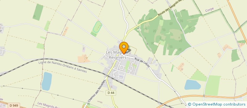 localisation de l'entreprise MONSIEUR CLEMENT BARATON  LES MAGNILS-REIGNIERS