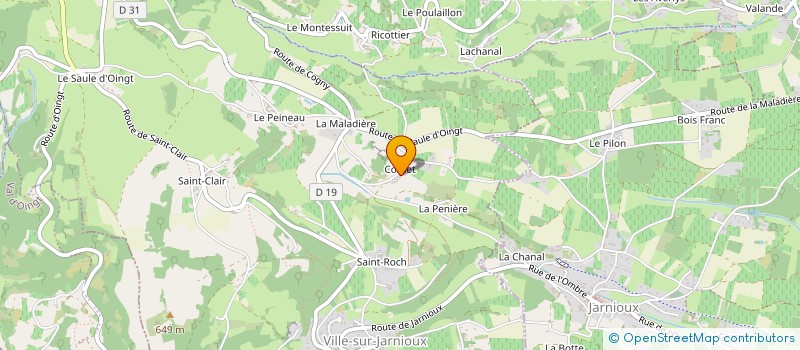 localisation de l'entreprise MONSIEUR CLEMENT BARGETZY  VILLE-SUR-JARNIOUX