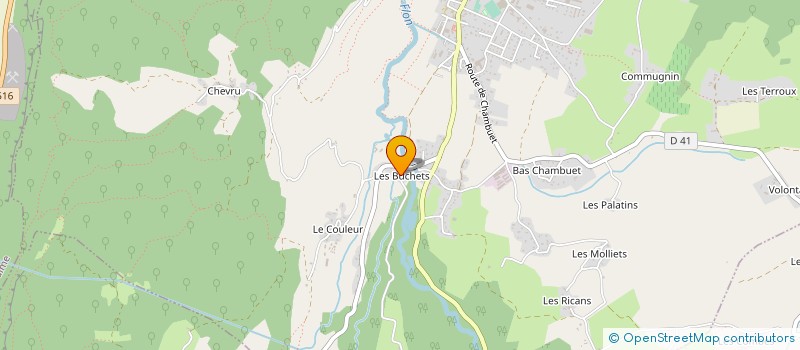 localisation de l'entreprise MONSIEUR CLEMENT BARON  LA MOTTE-SERVOLEX