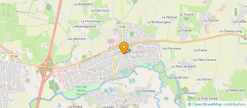 localisation de l'entreprise MONSIEUR CLEMENT BARREAU à NOYAL-CHATILLON-SUR-SEICHE