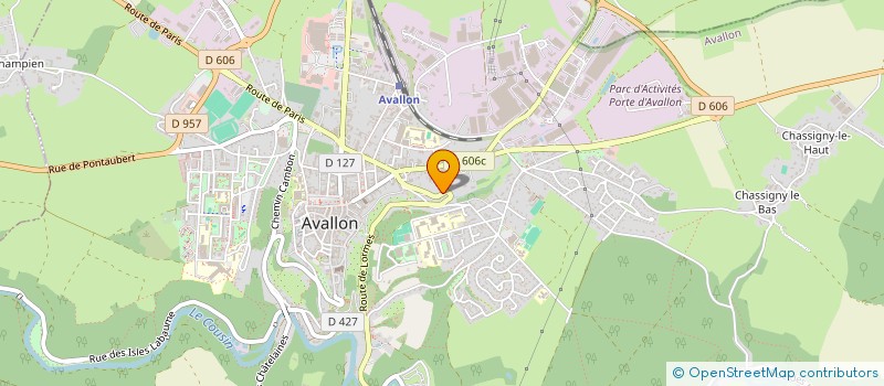 localisation de l'entreprise MONSIEUR CLEMENT BATTIN  AVALLON