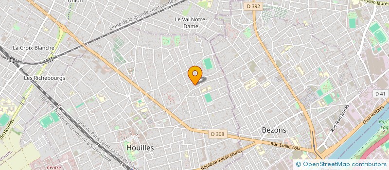 localisation de l'entreprise MONSIEUR CLEMENT BATTISTINI  HOUILLES